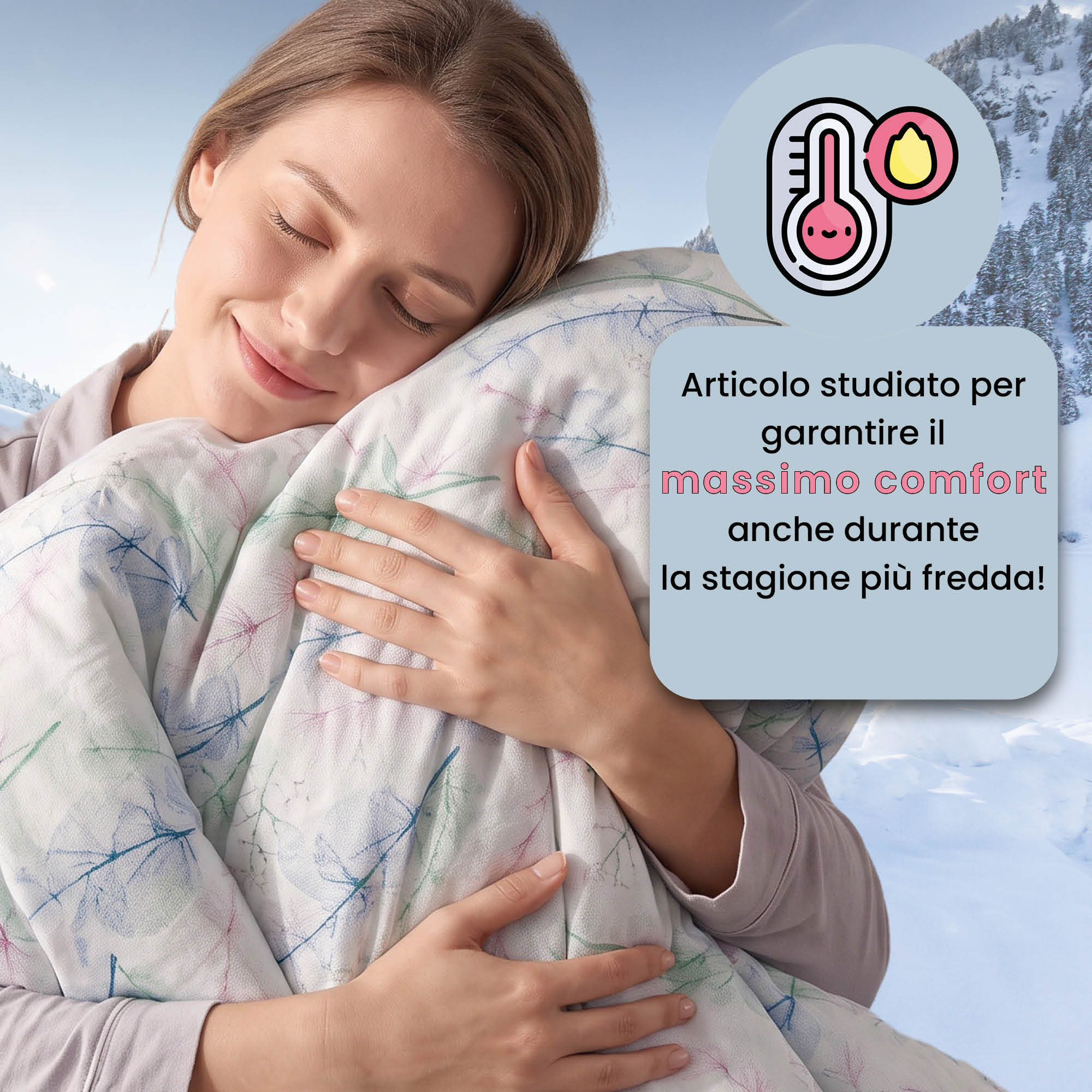 TRAPUNTA INVERNALE KARMA - 300 gr - 100% Microfibra - Made in Italy