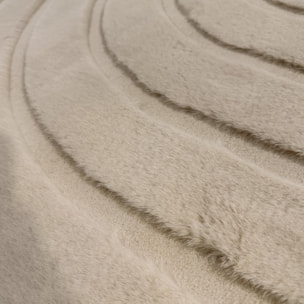 ALASKA - Tapis doux à motif arc beige