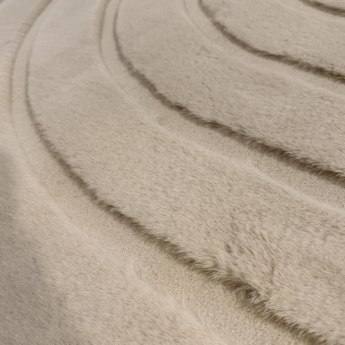 ALASKA - Tapis doux à motif arc beige