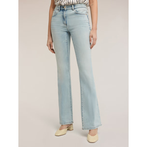 Motivi - Jeans acampanados push-up de talle alto - Light - blue