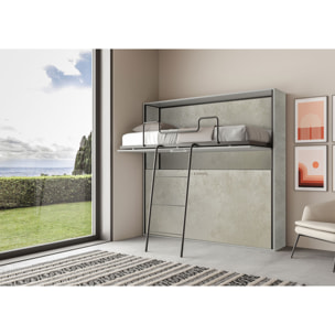 Letto a scomparsa doppio orizzontale Kando Cashmere