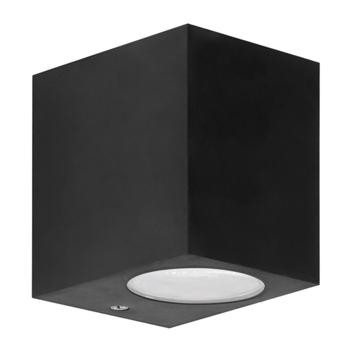 Forlight Aplique Ip44 Kubo Single Emission Gu10 7W Negro
