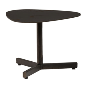 Table basse triangulaire en métal gris anthracite - 40 cm - PEGGY