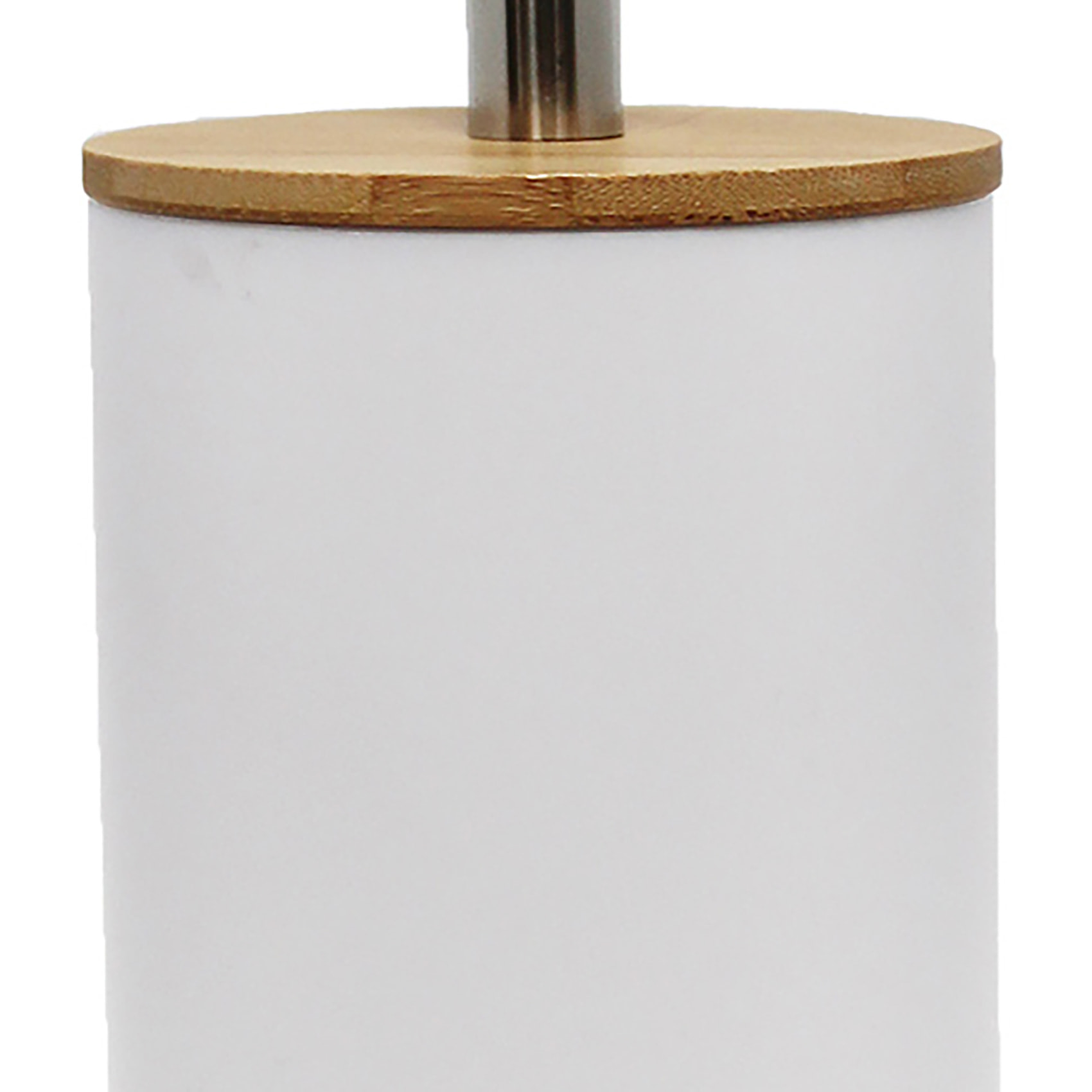 Brosse WC bambou - Blanc
