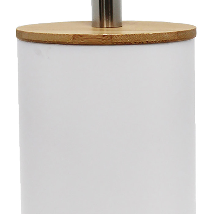 Brosse WC bambou - Blanc