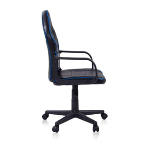 Silla gaming DRW Black Negro - Azul DRW