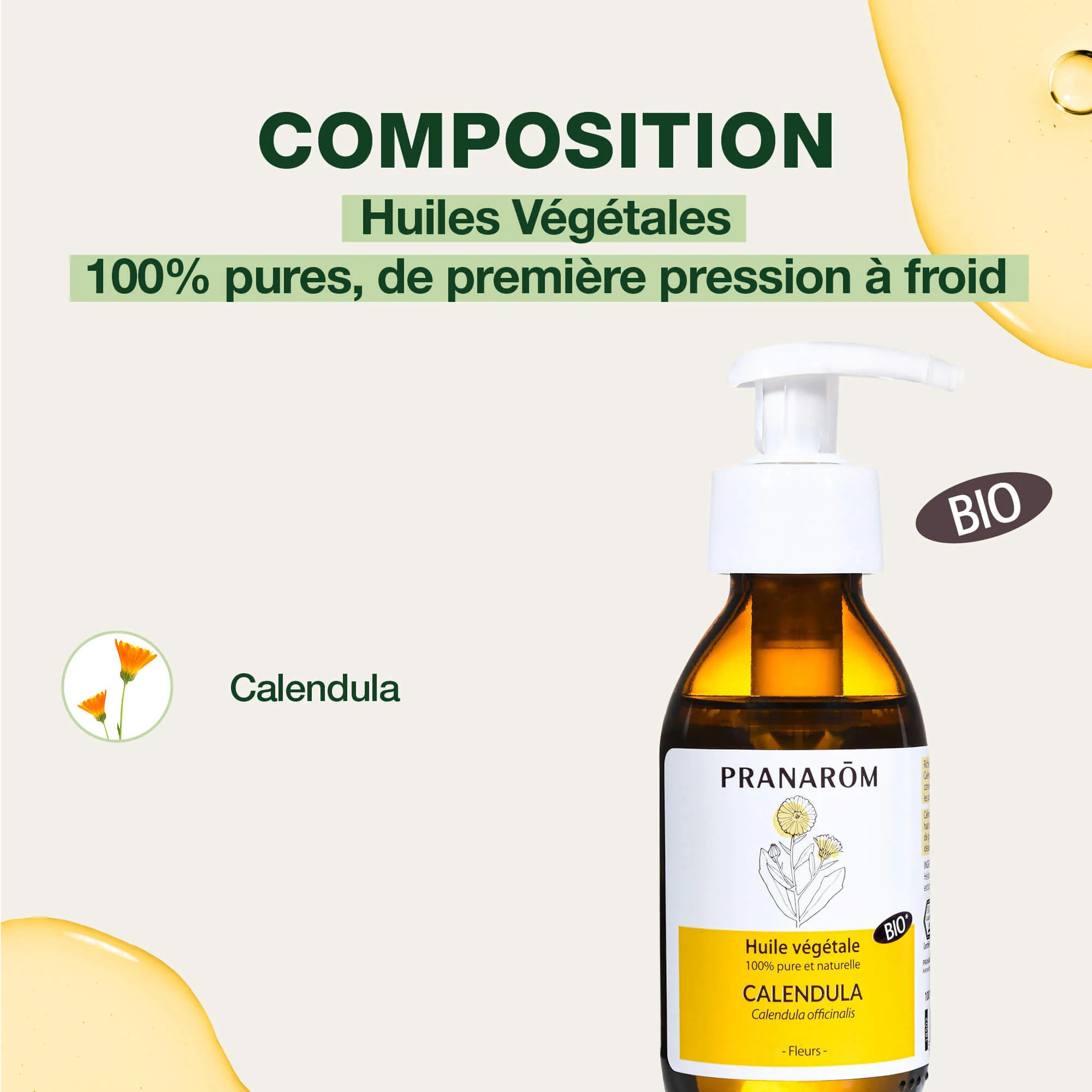 Pranarom - Huile Végétale de Calendula - Bio - 100 ml