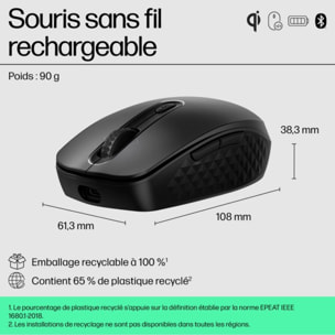 Souris sans fil rechargeable HP 690 rechargeable