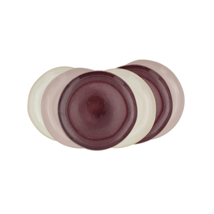 Lot de 6 assiettes à dessert, TERRA