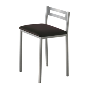 Set de 4 taburetes – Polipiel y metal