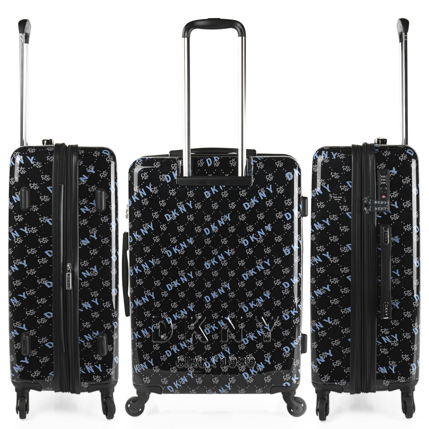 Juego De Maletas Pc Dkny Dkny-905 On Repeat Blk/Lt Charcoal-Ashly Blu