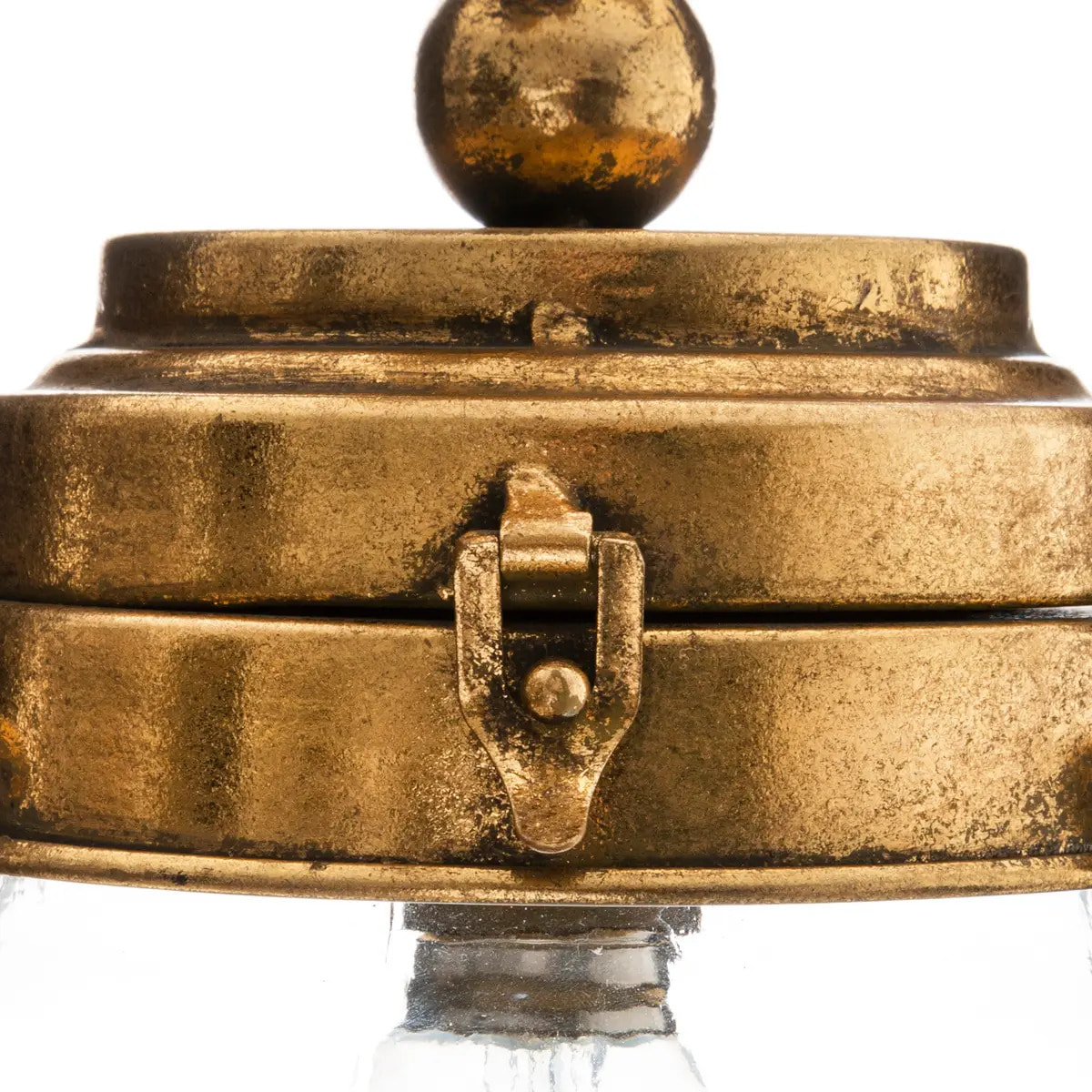 Lampe LED "Ananas" doré H33cm