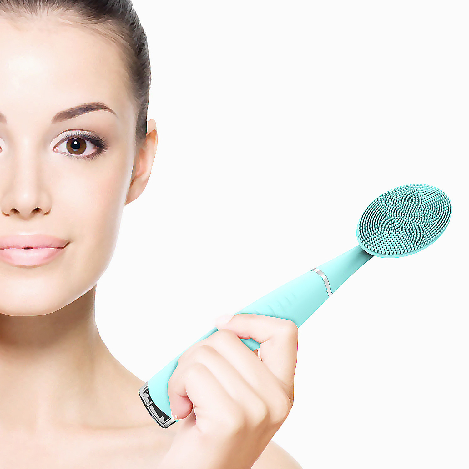 Cepillo limpiador facial, exfoliador masajeador. Vibración profunda. Batería recargable.