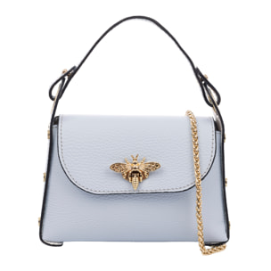 Aquileia bolso de mano mujer. Piel auténtica acabado Dollaro.