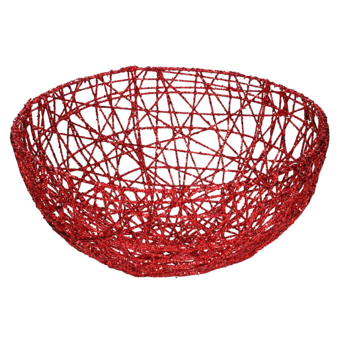 Palla in metallo rosso cm ø60h60