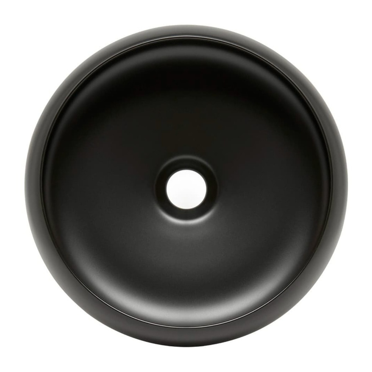 Feel Design lavabo à poser 36x36 cm noir mat sans trop-plein, qualité SAT, (SATUMFEEL3636BKM)