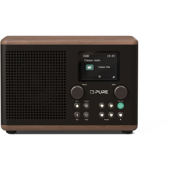Radio DAB PURE Classic H4 Coffee Black/Walnut