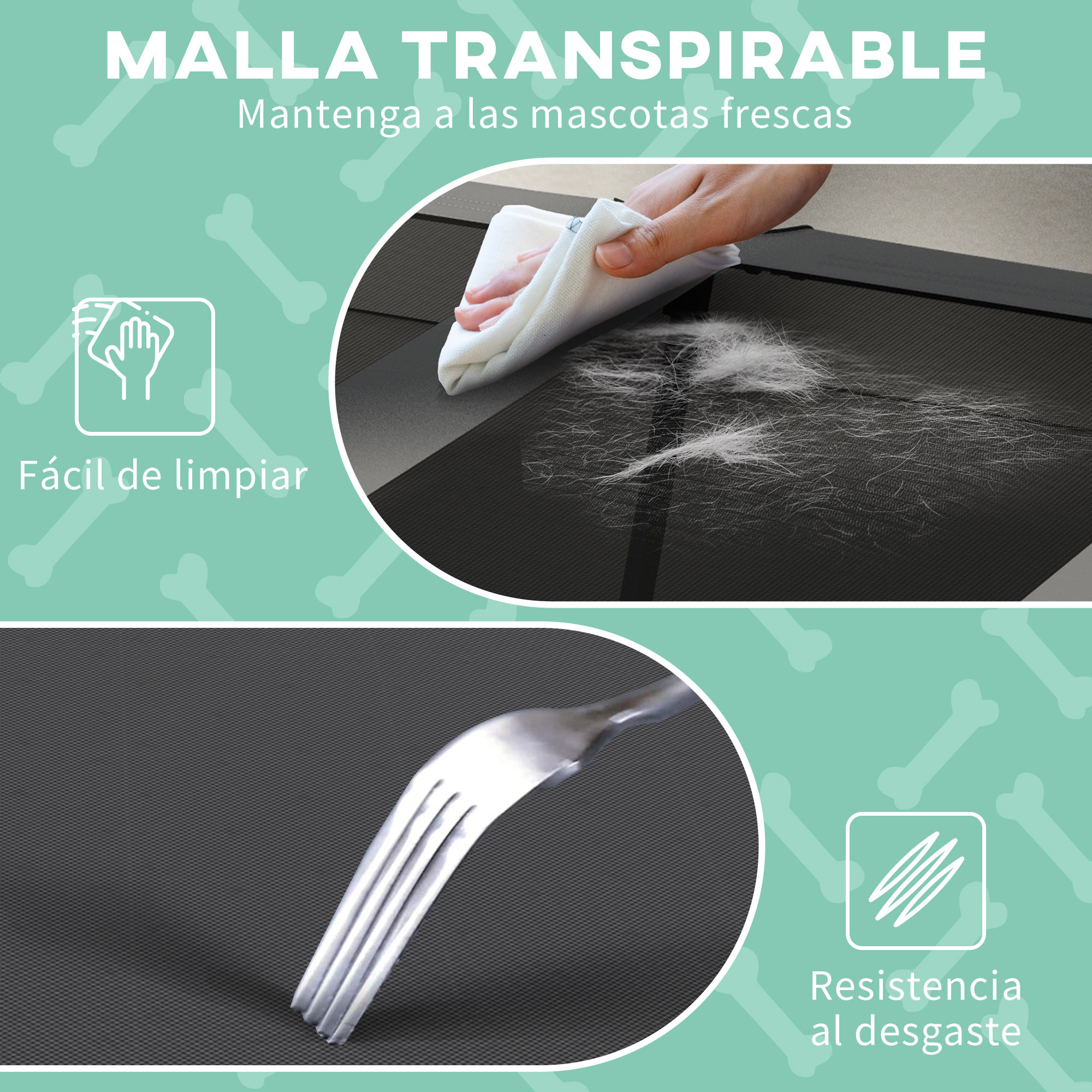 Cama para Perros Elevada con Toldo, Cama para Perros Grandes, Refrescante y Transpirable, 106x76x94 cm, con Marco de Acero y Bolsa de Transporte, para Interior y Exterior, Gris Claro