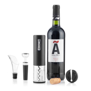 Sacacorchos Eléctrico Recargable con Accesorios para Vino Corklux InnovaGoods