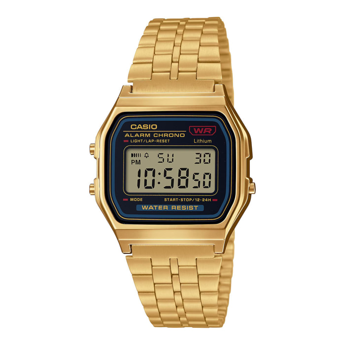 Reloj Casio A159WGEA-1 Unisex Digital Cuarzo con Correa de Acero inoxidable