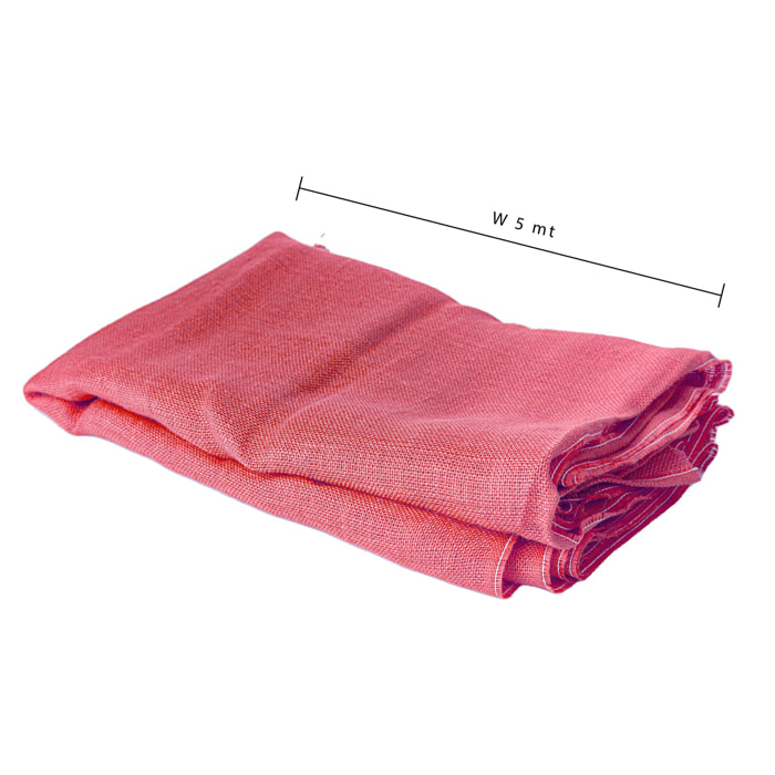 Telo di juta. Lunghezza 5 Mt - Pezzi 1 - 500X100X0,01cm - Colore: Rosa - Bianchi Dino - Decorazioni Varie