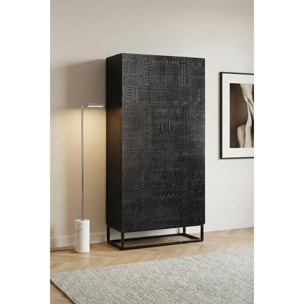 Armario de Madera de Mango 90 Cm Estilo Étnico