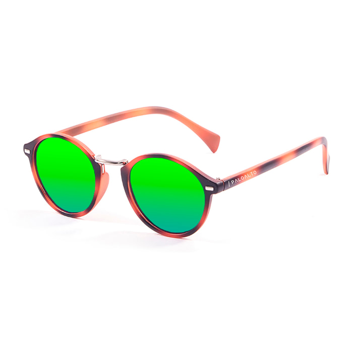 Gafas de sol PALO ALTO MARYLAND - Tiras verticales marrón / Revo verde