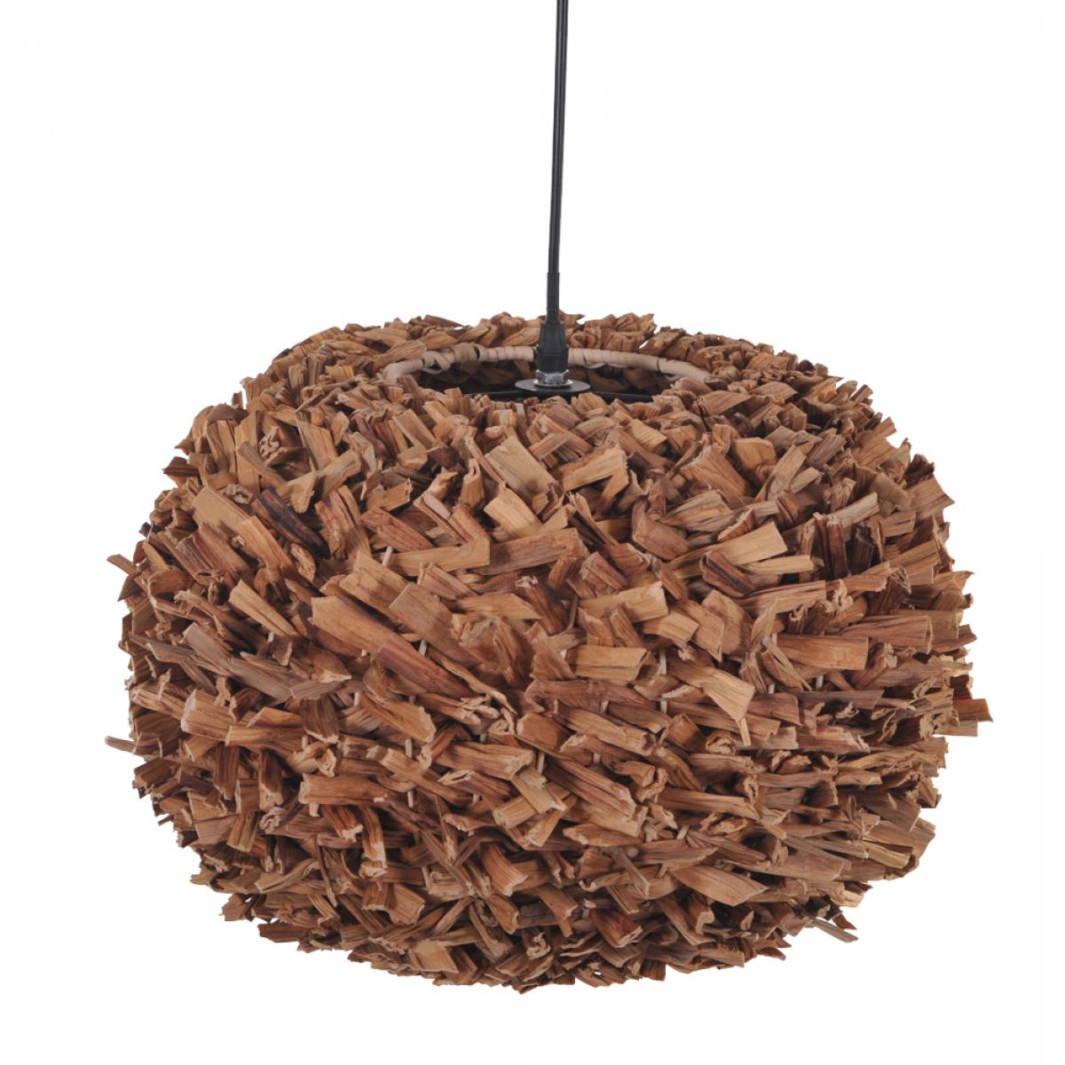 Lampadario Naturale. Altezza 30,5 Cm - Pezzi 1 - 38X30,5X38cm - Colore: Altro - Bianchi Dino - Lampade E Lampadari