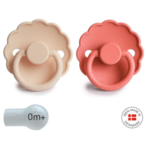 Frigg Pack 2 Chupetes Block Silicona Daisy