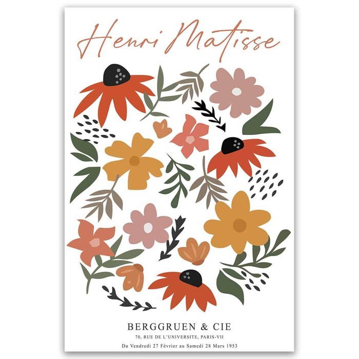 Tableau Matisse feuilles abstraites modernes Toile imprimée