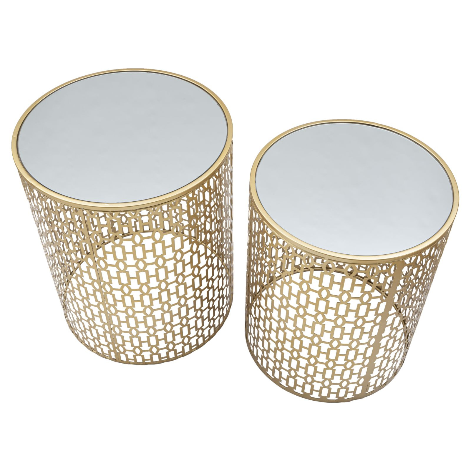 TAVOLINETTI COPPIA OBLIN CM Ø 41X50-37,5X47