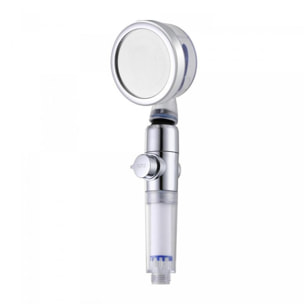 Douchette à haute pression et turbocompresseur filtrant mate bleu Herzberg HG8086-MBLU