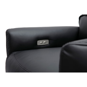 Fauteuil relax électrique noir RACHEL