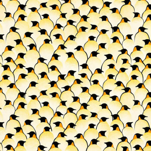 Affiche enfant pingouins  Affiche + cadre en bois - Noir