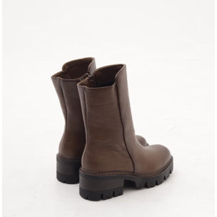 STIVALETTO LISCIO MARRONE