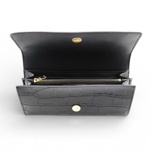 Cartera Cheval Firenze Grant Croc Negro