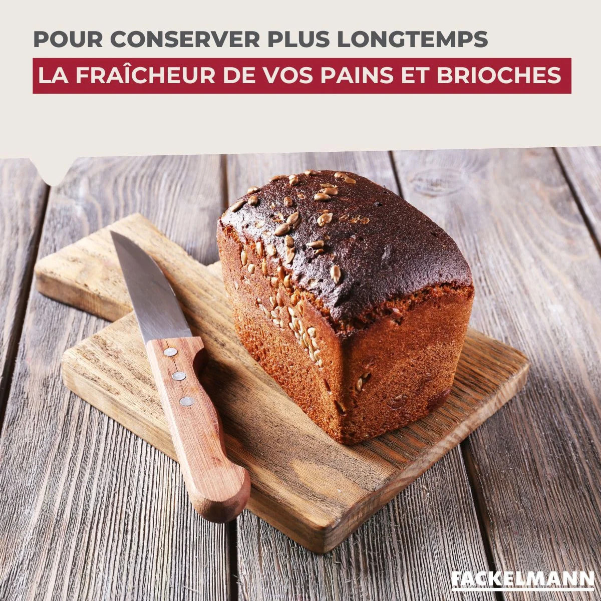 Huche à pain en bois Fackelmann Boissellerie
