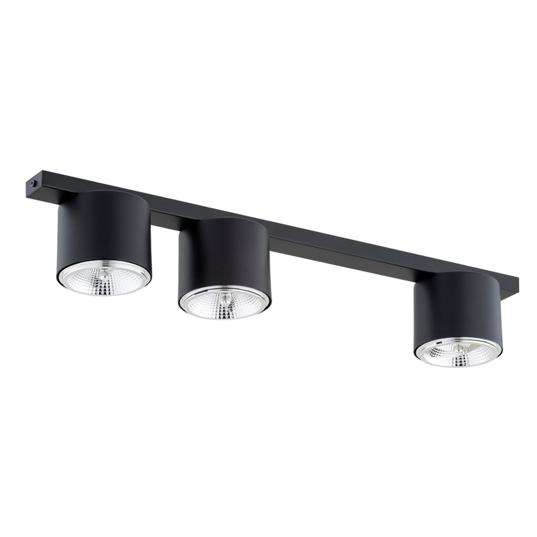 Faretto da soffitto Nano in acciaio nero