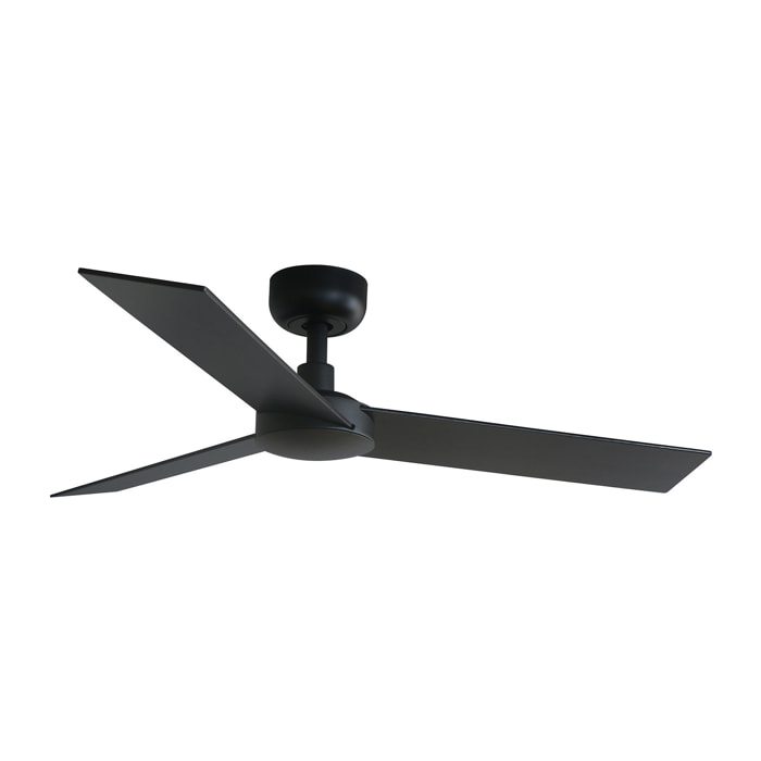RUDDER S Ventilateur de plafond noir/noyer