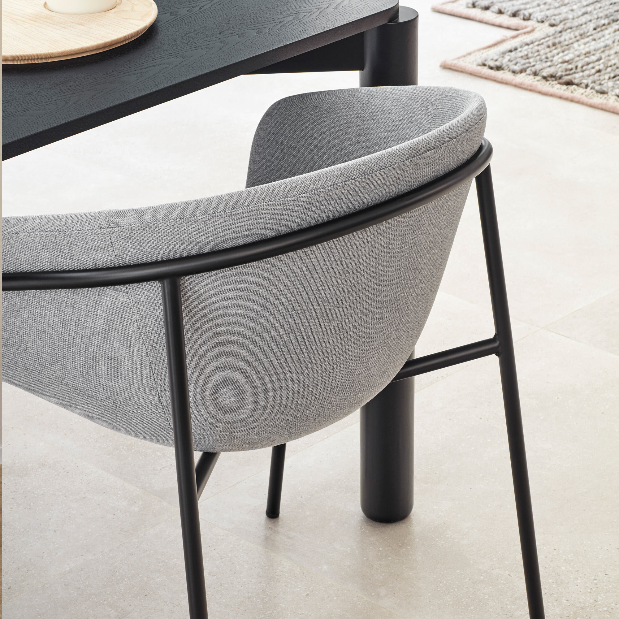Silla Hug gris claro 2P/Caja