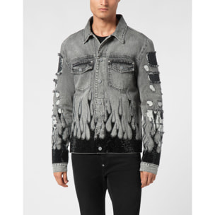 PHILIPP PLEIN Denim Jacket FLAME