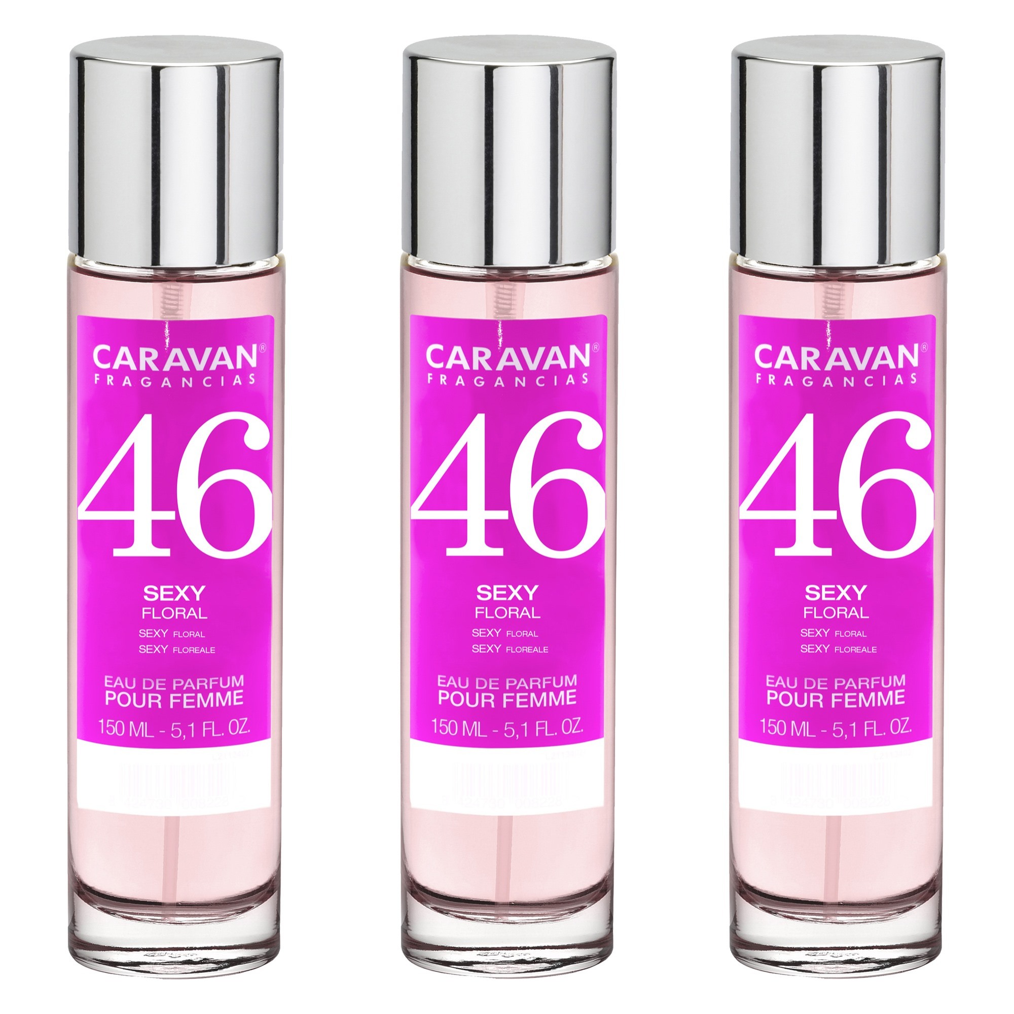 Caravan fragancias set de 3 frascos perfume de mujer nº46-150ml
