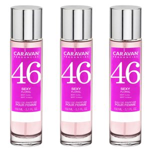 Caravan fragancias set de 3 frascos perfume de mujer nº46-150ml