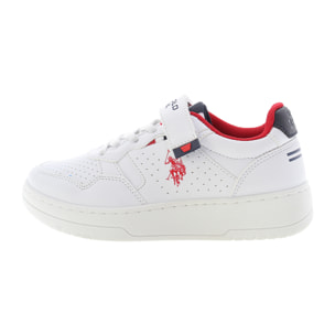 Sneakers U.S. Polo Assn. bianco-rosso