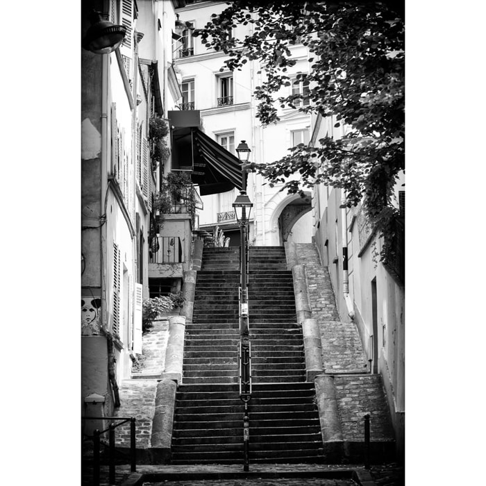 Tableau Paris rue de Montmartre Toile imprimée