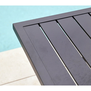 Ensemble table et chaises de jardin  - Gris Anthracite - GUETHARIZIERS