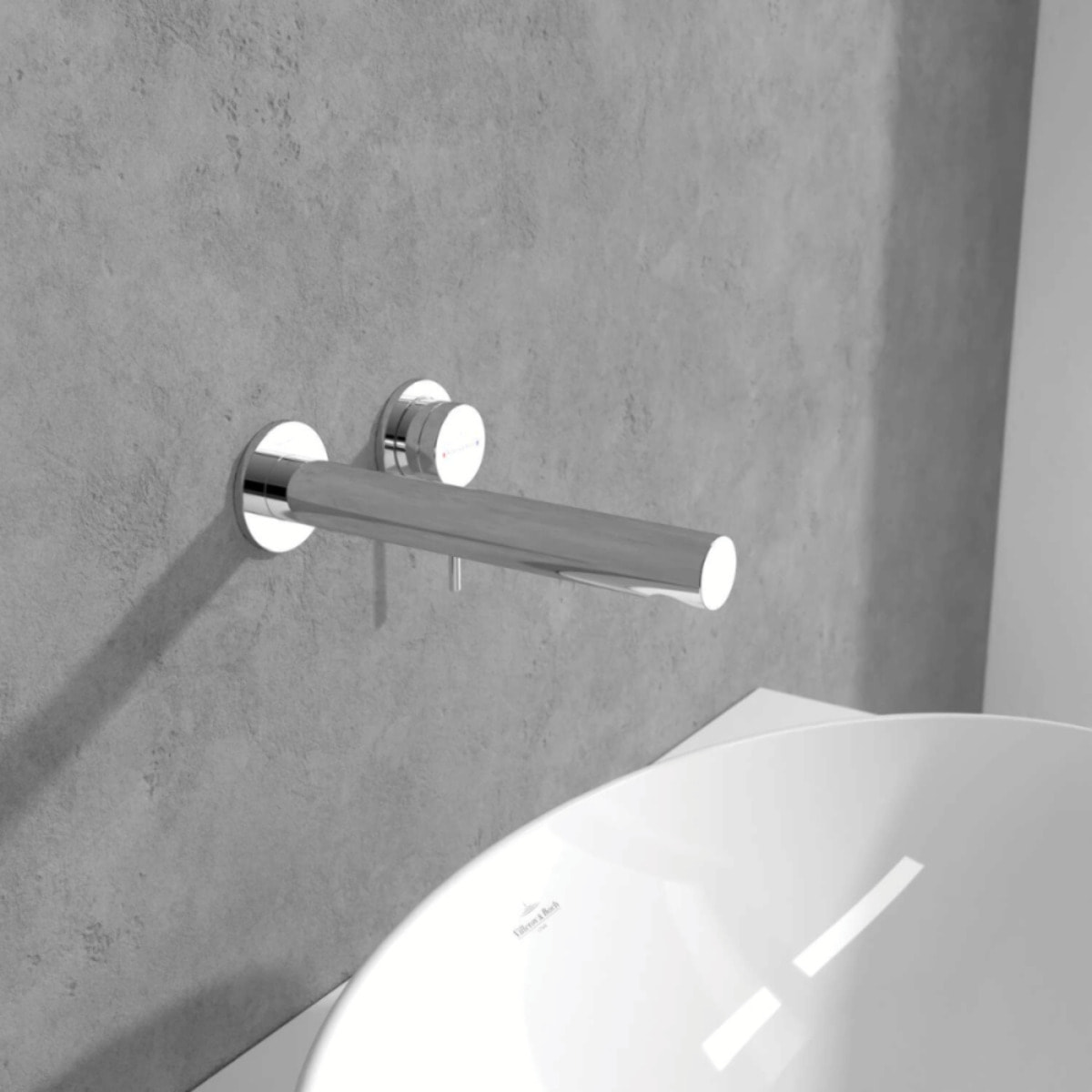Mitigeur lavabo mural Loop & Friends chromé