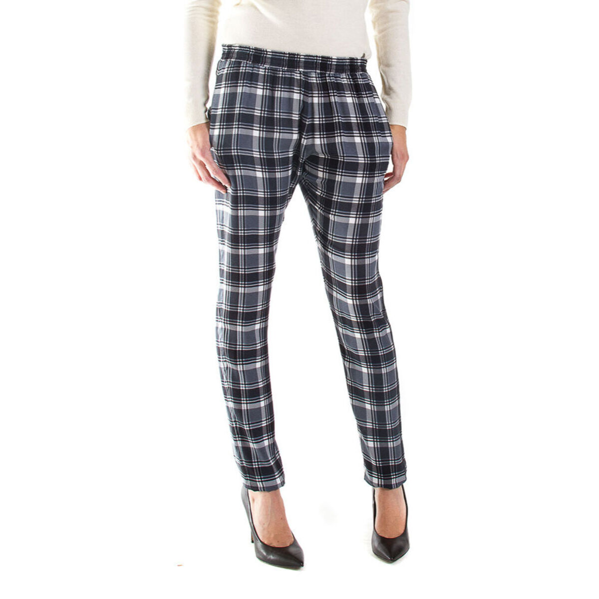 PANTALONE FLUIDO. MOD T771. Vita regolare e gamba regolare