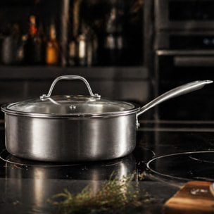 Sauteuse acier inoxydable 24cm - fait en France - tous feux TRIPLY