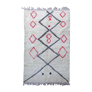 Authentique tapis berbère fait à la main en laine FOMI
